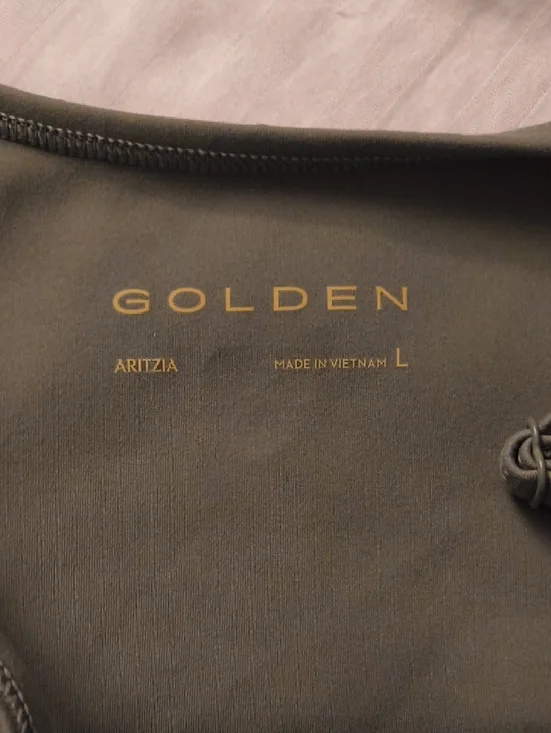 Aritzia Olive Green Spaghetti Strap Camisole - Picture 3 of 3